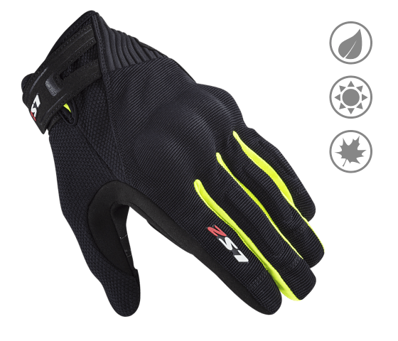 LS2 Dart II Black/H-V Yellow MAN